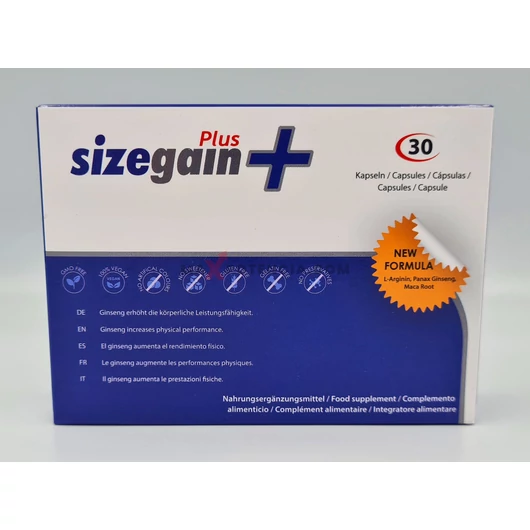 Size Gain Plus pénisznövelő tabletta 30 db